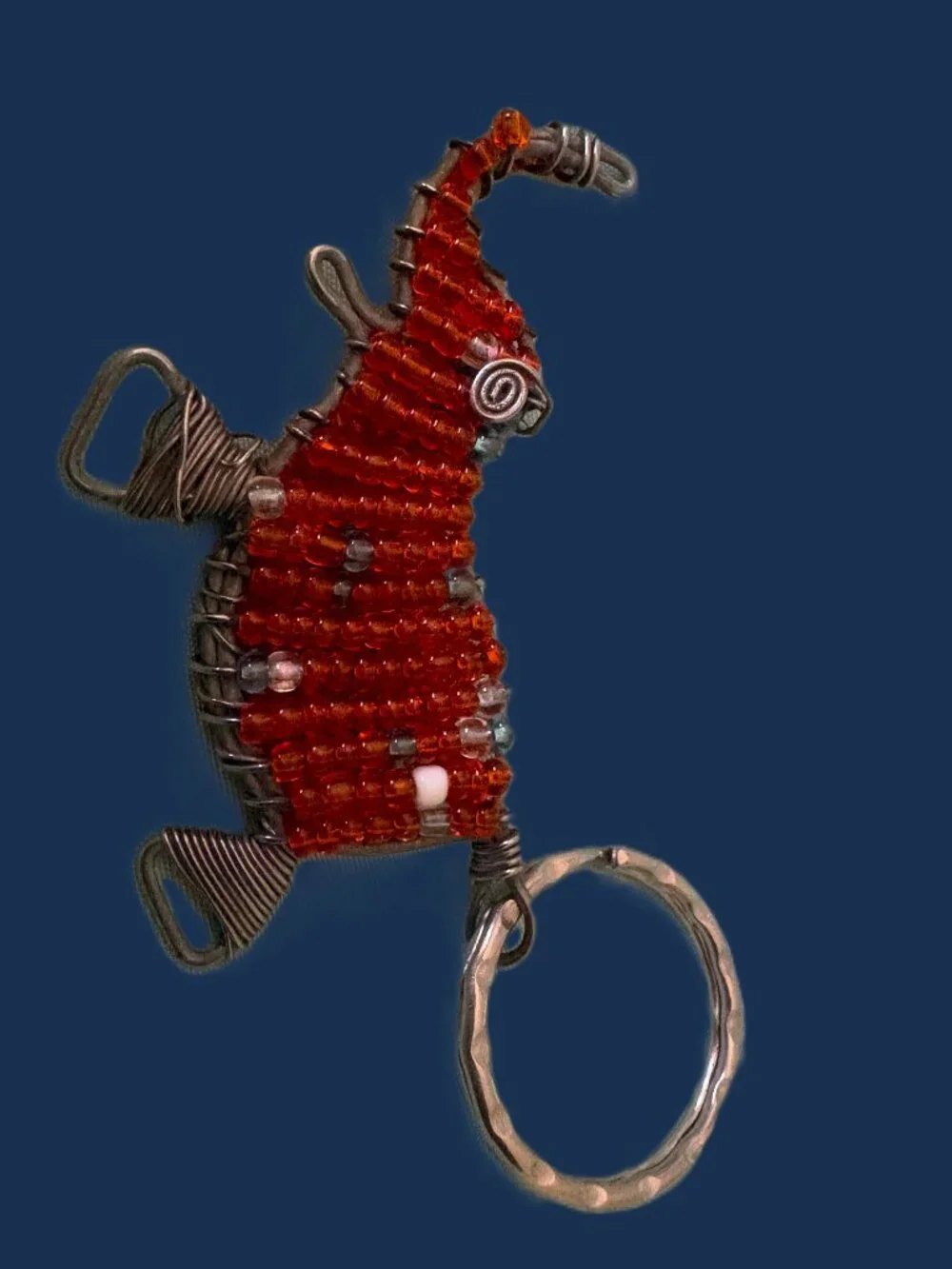 Handmade Elephant South-African Elephant Keychain/Purse Accessory